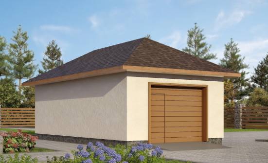 040-001-П Проект гаража из теплоблока Магас | Проекты одноэтажных домов от House Expert