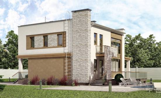 185-001-П Проект двухэтажного дома, средний загородный дом из газосиликатных блоков Назрань | Проекты домов от House Expert