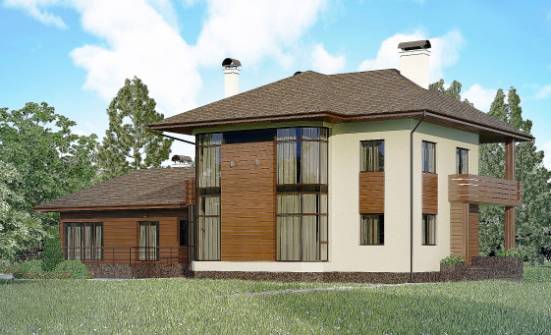 300-001-П Проект двухэтажного дома, классический коттедж из кирпича Малгобек | Проекты домов от House Expert