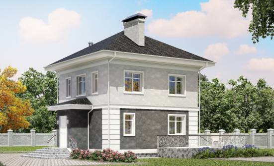 090-003-П Проект двухэтажного дома, экономичный загородный дом из керамзитобетонных блоков Малгобек | Проекты домов от House Expert