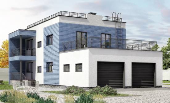 180-012-Л Проект двухэтажного дома, гараж, средний дом из кирпича Назрань | Проекты домов от House Expert