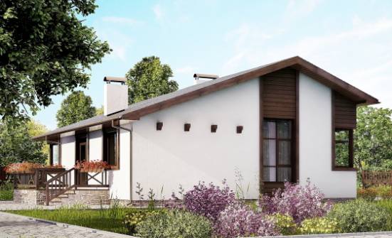 110-003-П Проект одноэтажного дома, уютный загородный дом из газосиликатных блоков Малгобек | Проекты одноэтажных домов от House Expert