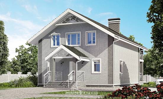 150-007-П Проект двухэтажного дома с мансардой, экономичный дом из газобетона Магас | Проекты домов от House Expert