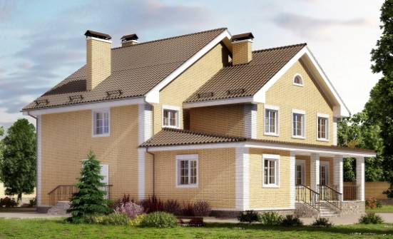 320-003-Л Проект двухэтажного дома, большой домик из бризолита Магас | Проекты домов от House Expert