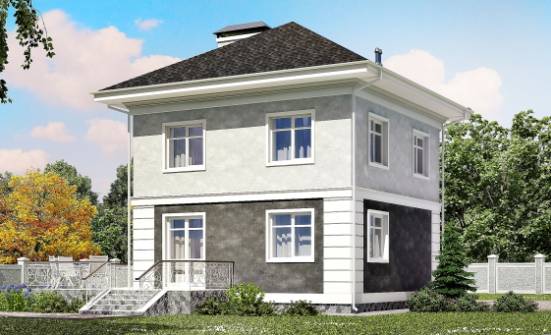 090-003-П Проект двухэтажного дома, экономичный загородный дом из керамзитобетонных блоков Малгобек | Проекты домов от House Expert