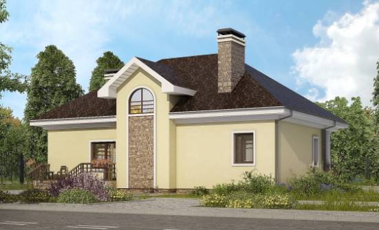 150-008-Л Проект двухэтажного дома с мансардой, красивый коттедж из керамзитобетонных блоков Магас | Проекты домов от House Expert