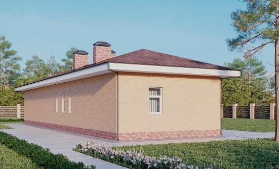 110-006-П Проект бани из керамзитобетонных блоков Малгобек | Проекты одноэтажных домов от House Expert