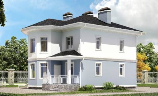 120-001-П Проект двухэтажного дома, красивый загородный дом из теплоблока Назрань | Проекты домов от House Expert