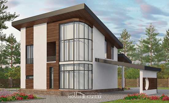 230-001-П Проект двухэтажного дома с мансардой, классический коттедж из кирпича Назрань | Проекты домов от House Expert