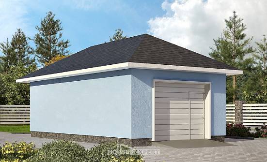 040-001-Л Проект гаража из газосиликатных блоков Малгобек | Проекты домов от House Expert