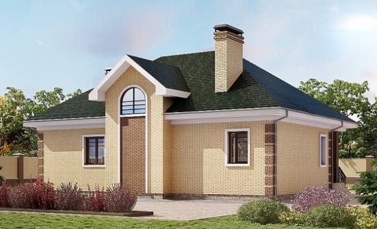 150-013-Л Проект двухэтажного дома с мансардой, экономичный дом из кирпича Малгобек | Проекты домов от House Expert