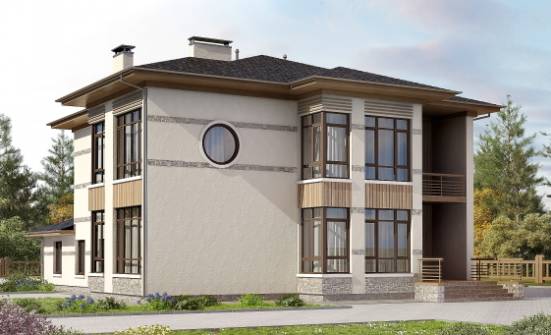 345-001-П Проект двухэтажного дома, современный домик из газобетона Малгобек | Проекты домов от House Expert