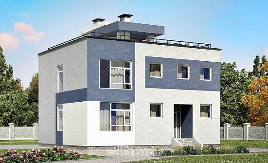180-005-П Проект двухэтажного дома, просторный коттедж из поризованных блоков Назрань | Проекты домов от House Expert