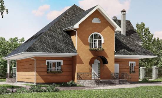 310-001-П Проект двухэтажного дома с мансардой, уютный дом из арболита Назрань | Проекты домов от House Expert
