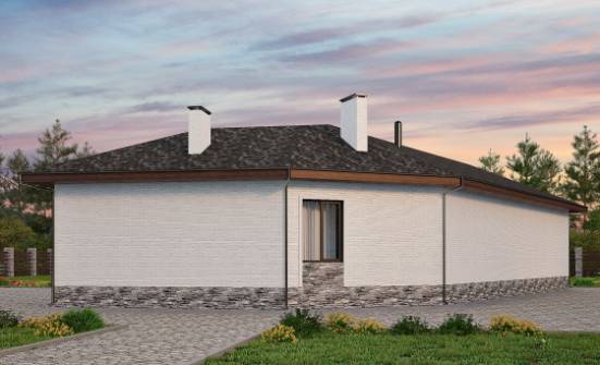 145-001-Л Проект бани из блока Малгобек | Проекты одноэтажных домов от House Expert