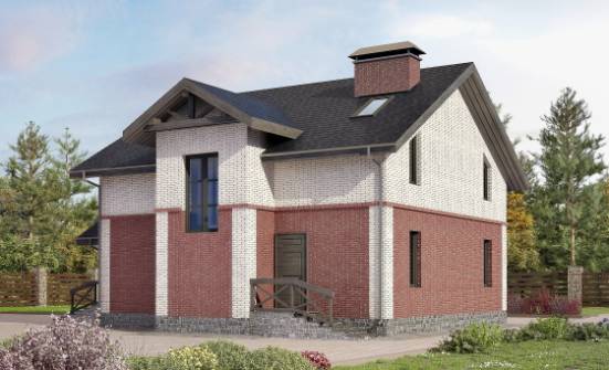 160-014-Л Проект двухэтажного дома, уютный коттедж из керамзитобетонных блоков Магас | Проекты домов от House Expert