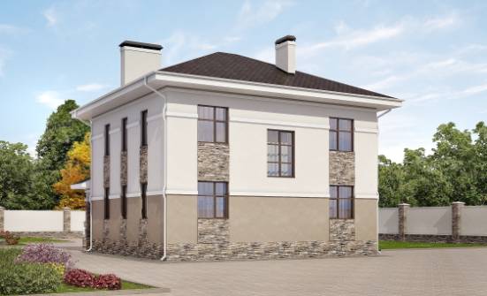 150-014-П Проект двухэтажного дома, доступный домик из бризолита Малгобек | Проекты домов от House Expert