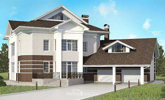 410-001-П Проект двухэтажного дома, гараж, современный коттедж из кирпича Магас | Проекты домов от House Expert