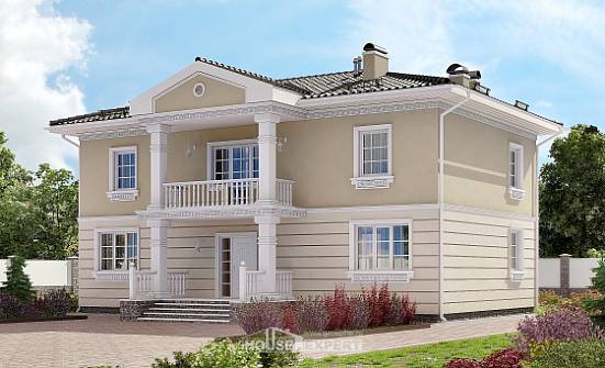 210-005-Л Проект двухэтажного дома, классический дом из теплоблока Малгобек | Проекты домов от House Expert