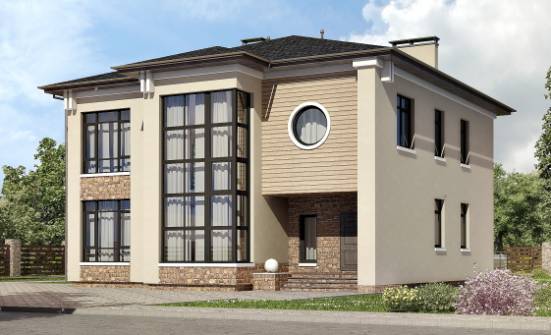 300-005-Л Проект двухэтажного дома, красивый дом из кирпича Малгобек | Проекты домов от House Expert