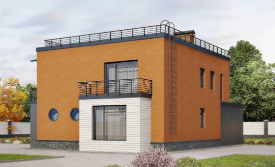 260-002-Л Проект двухэтажного дома, гараж, огромный коттедж из газобетона Магас | Проекты домов от House Expert