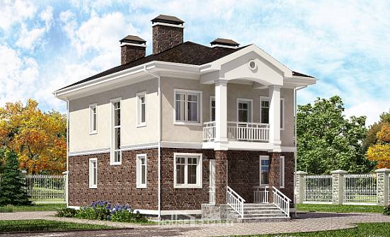 120-001-Л Проект трехэтажного дома, красивый загородный дом из поризованных блоков Малгобек | Проекты домов от House Expert