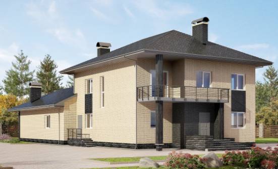 305-003-Л Проект двухэтажного дома, большой домик из пеноблока Магас | Проекты домов от House Expert