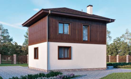 100-006-Л Проект двухэтажного дома, уютный дом из арболита Малгобек | Проекты домов от House Expert