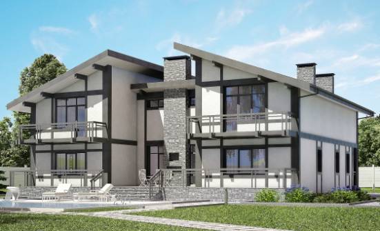 280-002-П Проект двухэтажного дома с мансардой, компактный загородный дом из кирпича Магас | Проекты домов от House Expert