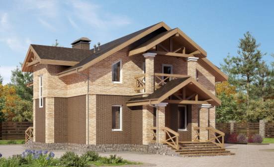 160-014-П Проект двухэтажного дома, современный домик из твинблока Назрань | Проекты домов от House Expert