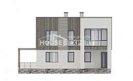 150-017-П Проект двухэтажного дома, скромный домик из газосиликатных блоков Назрань, House Expert