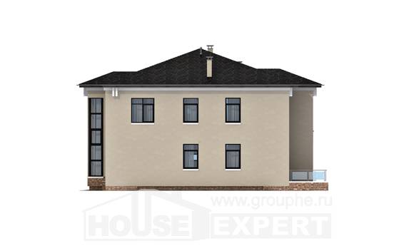 300-005-Л Проект двухэтажного дома, просторный домик из кирпича Малгобек, House Expert