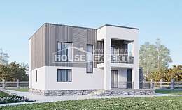 150-017-П Проект двухэтажного дома, красивый коттедж из пеноблока Малгобек, House Expert