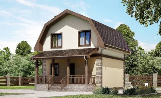 070-004-П Проект двухэтажного дома с мансардой, красивый дом из твинблока Малгобек | Проекты домов от House Expert