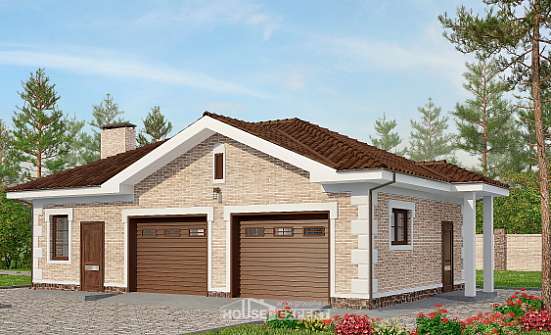 070-005-П Проект гаража из кирпича Малгобек | Проекты домов от House Expert