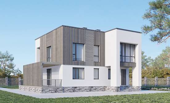 150-017-П Проект двухэтажного дома, бюджетный загородный дом из арболита Малгобек | Проекты домов от House Expert