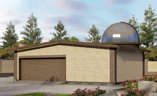 075-001-Л Проект гаража из кирпича Назрань | Проекты домов от House Expert