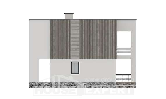 150-017-П Проект двухэтажного дома, бюджетный домик из поризованных блоков Назрань, House Expert