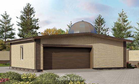 075-001-Л Проект гаража из кирпича Назрань | Проекты домов от House Expert