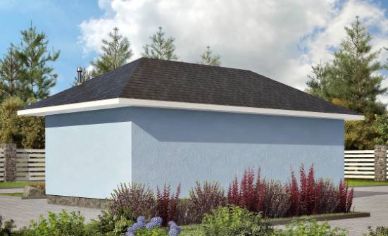 040-001-Л Проект гаража из арболита Магас | Проекты домов от House Expert
