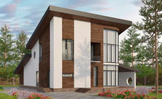 230-001-П Проект двухэтажного дома с мансардой, уютный домик из кирпича Малгобек | Проекты домов от House Expert