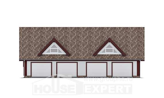 145-002-Л Проект гаража из арболита Малгобек, House Expert
