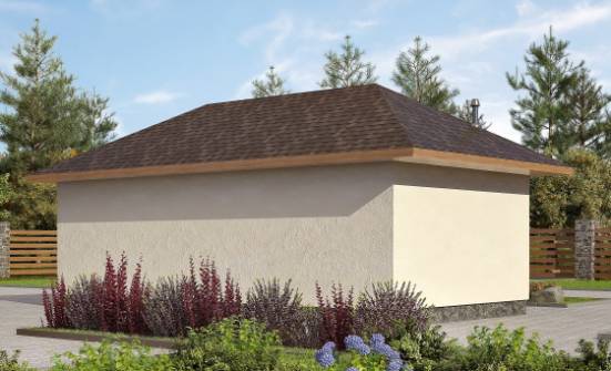 040-001-П Проект гаража из теплоблока Малгобек | Проекты одноэтажных домов от House Expert